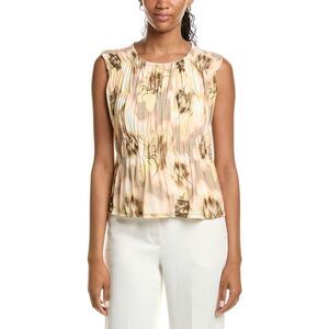 Kenneth Cole Womens  Front Ruch Tank, Yellow